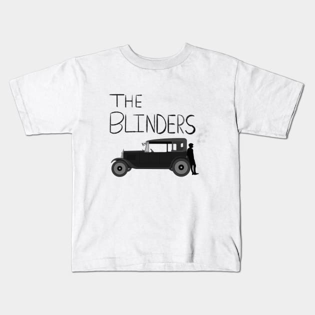 The Blinders - Old Fashioned Car (Smoking-Text) Kids T-Shirt by Cool Duck's Tees